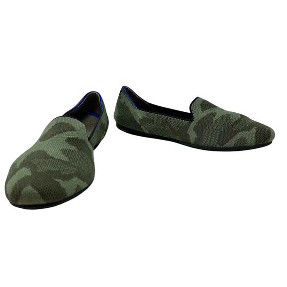 Rothy's The Loafer Flats Knit Camouflage Print Green Size 7.5 - Picture 6 of 16
